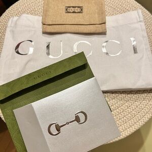 Gucci Silver Logo Dust Bag and Packaging Set